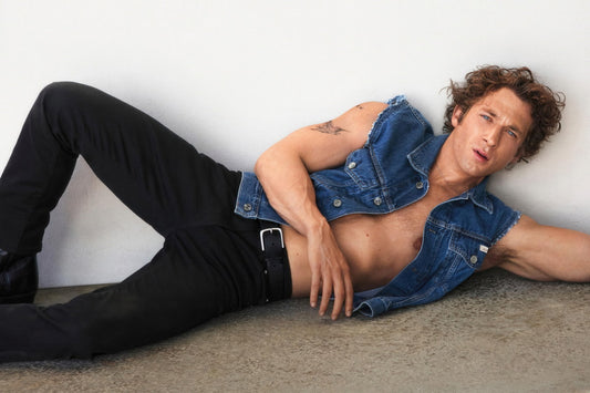 Jeremy Allen White Relaxed Denim Look Photo Print Hollywood Celebrity Poster Handsome Man Wall Art Hot Male Actor Aesthetic Decor for Bedroom Office