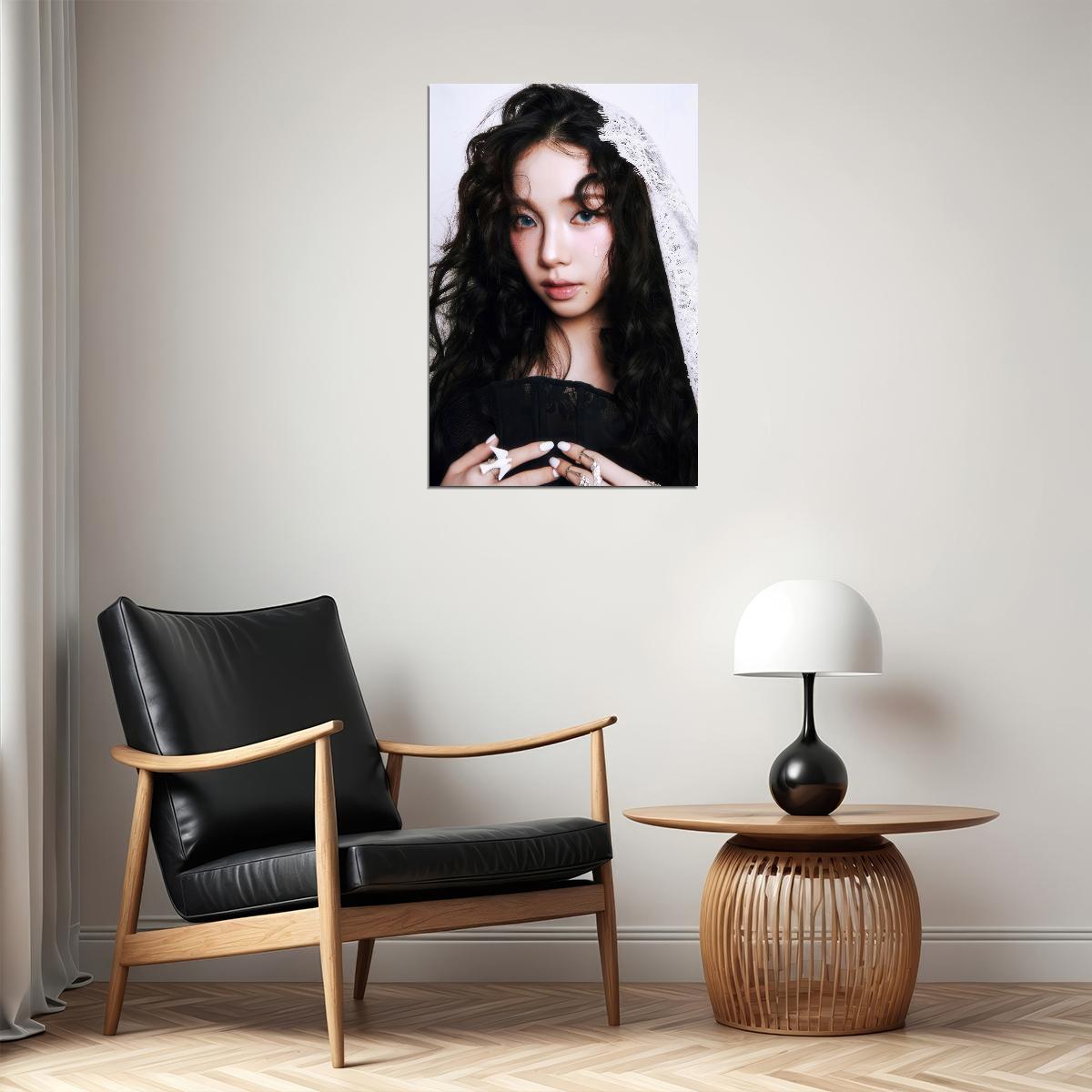Aespa Karina Poster Fashion Photo Print K-Pop Home Decor For Living Room Aesthetic Kpop Female Girl Group - xonomax