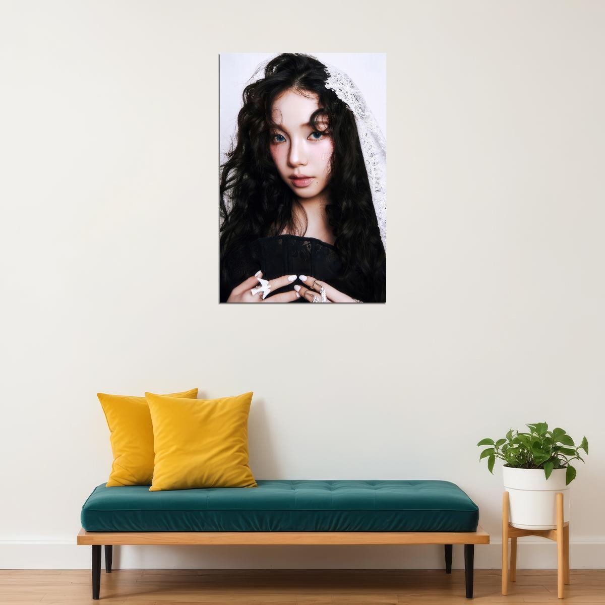 Aespa Karina Poster Fashion Photo Print K-Pop Home Decor For Living Room Aesthetic Kpop Female Girl Group - xonomax