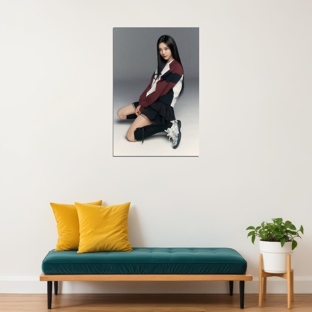 Aespa Ningning Poster Fashion Photo Print K-Pop Home Decor For Living Room Aesthetic Kpop Female Girl Group - xonomax