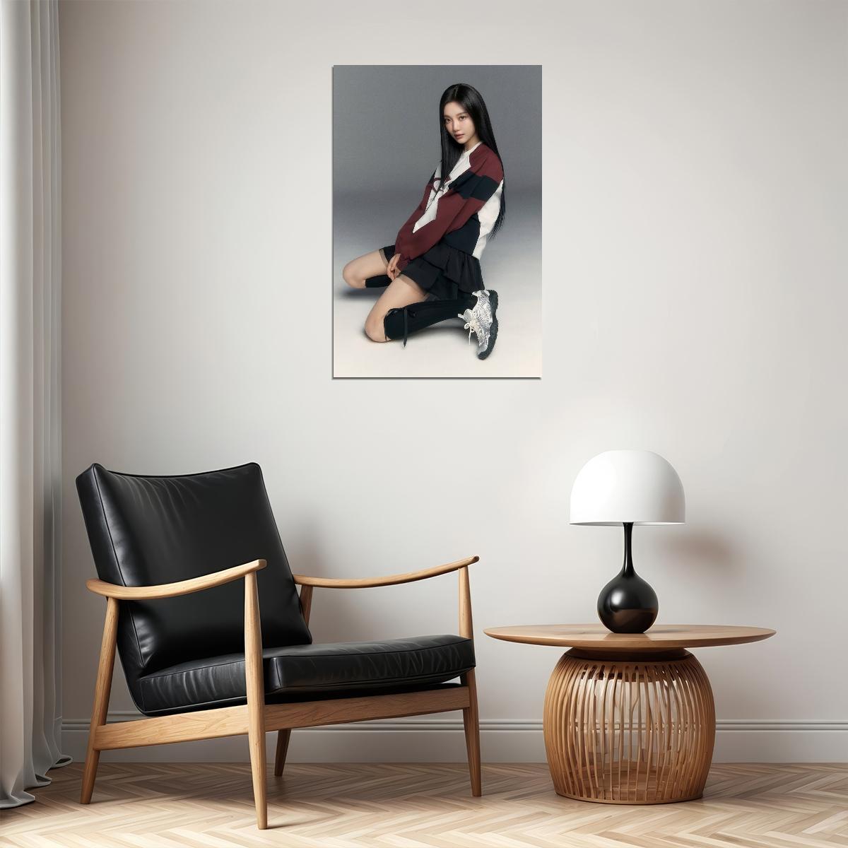 Aespa Ningning Poster Fashion Photo Print K-Pop Home Decor For Living Room Aesthetic Kpop Female Girl Group - xonomax