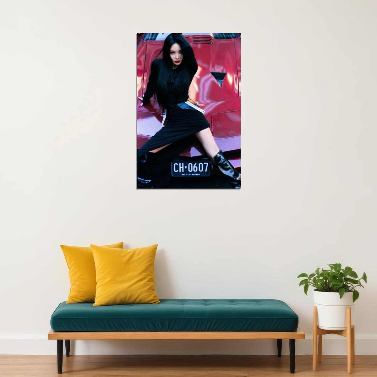 Chungha Alivio Poster Album Concept Photo Print K-Pop Home Decor For Living Room Aesthetic Kpop Female Girl Group - xonomax