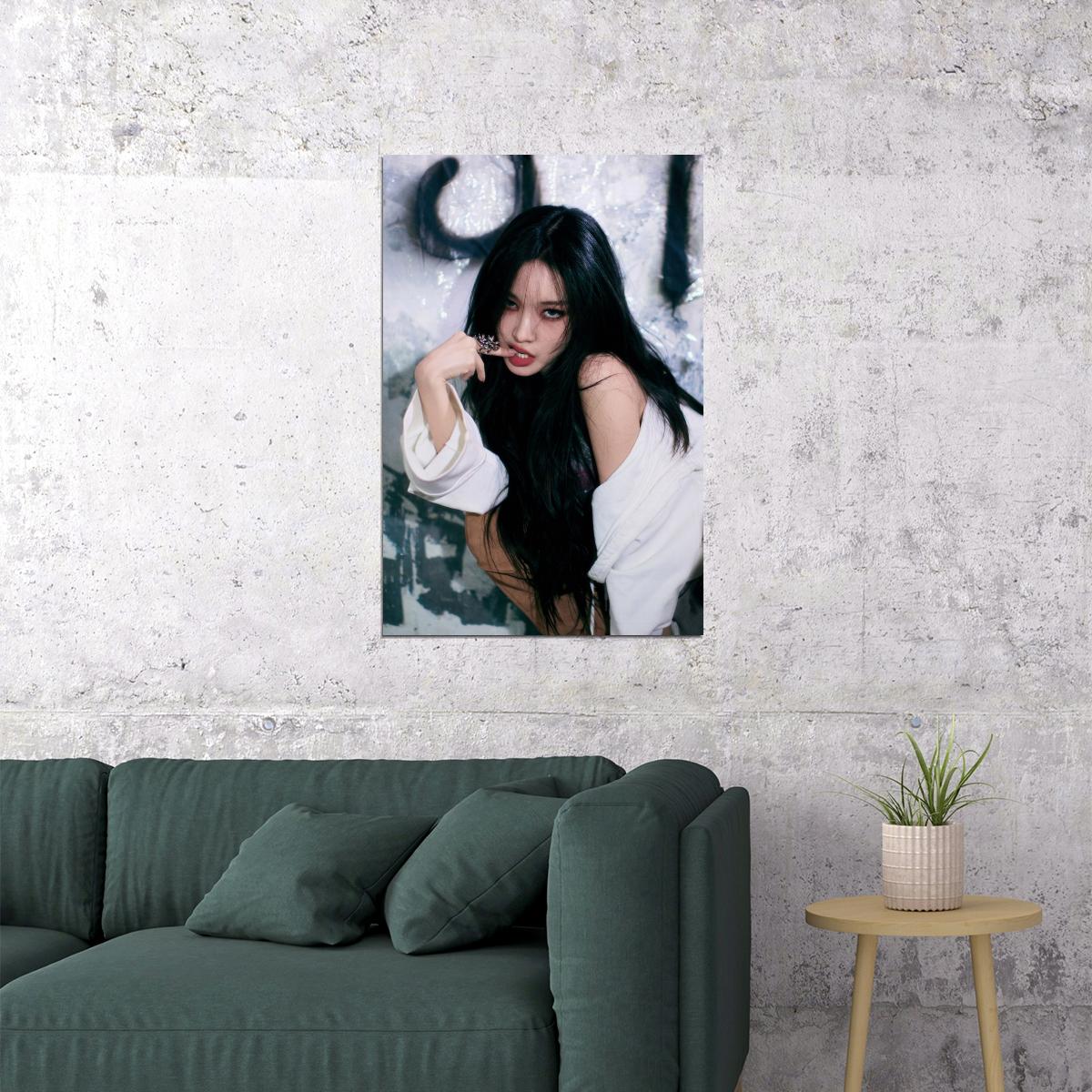 Chungha Alivio Poster Album Concept Photo Print K-Pop Home Decor For Living Room Aesthetic Kpop Female Girl Group - xonomax