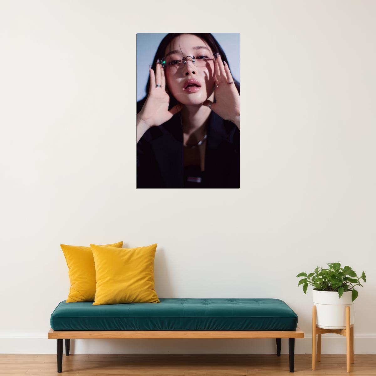 Chungha Alivio Poster Album Concept Photo Print K-Pop Home Decor For Living Room Aesthetic Kpop Female Girl Group - xonomax