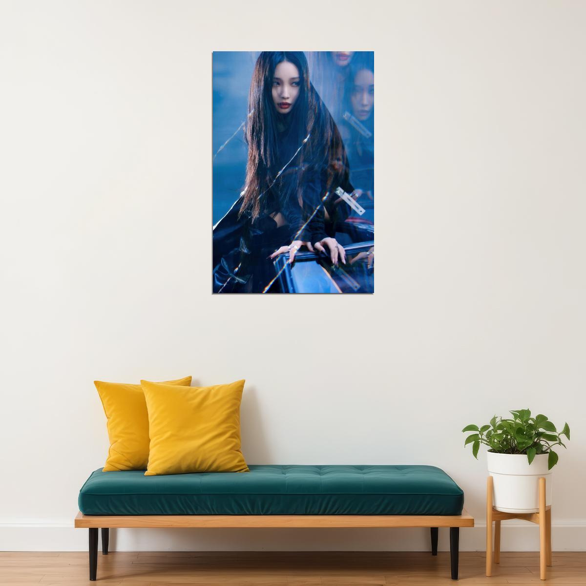 Chungha Alivio Poster Album Concept Photo Print K-Pop Home Decor For Living Room Aesthetic Kpop Female Girl Group - xonomax