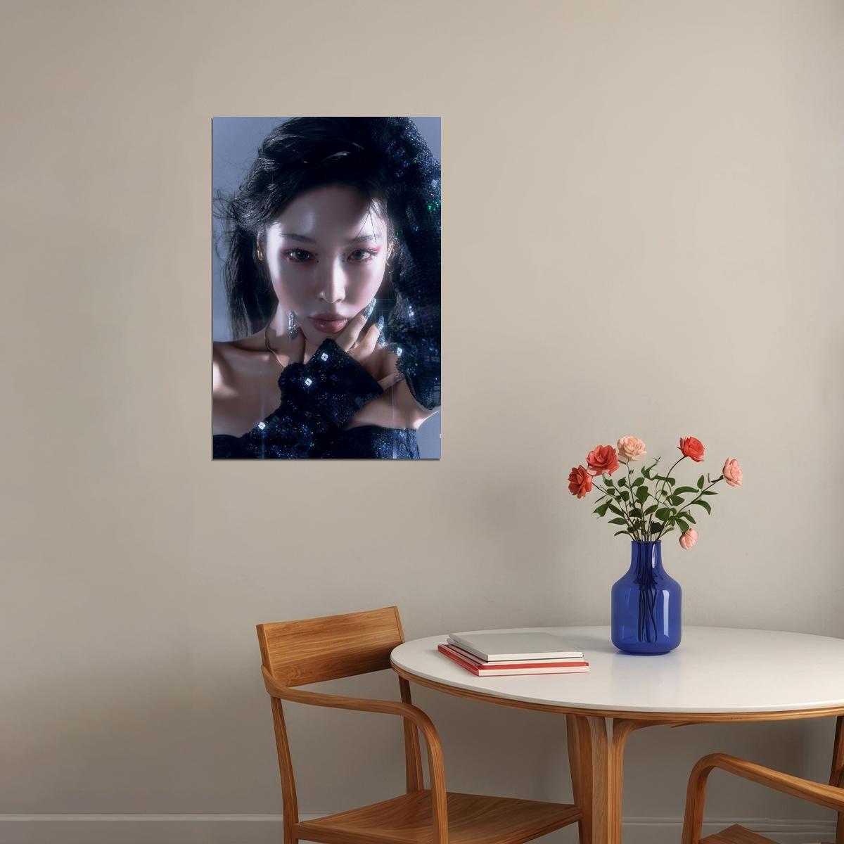 Chungha Poster Concept Photo Print K-Pop Home Decor For Living Room Aesthetic Kpop Female Girl Group - xonomax