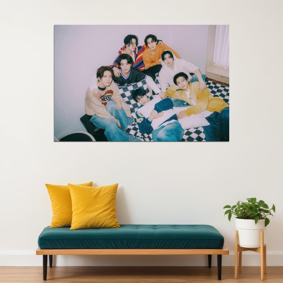 Enhypen Poster Photo Print K-Pop Home Decor For Living Room Aesthetic Kpop Male Boys Group Boy Band - xonomax