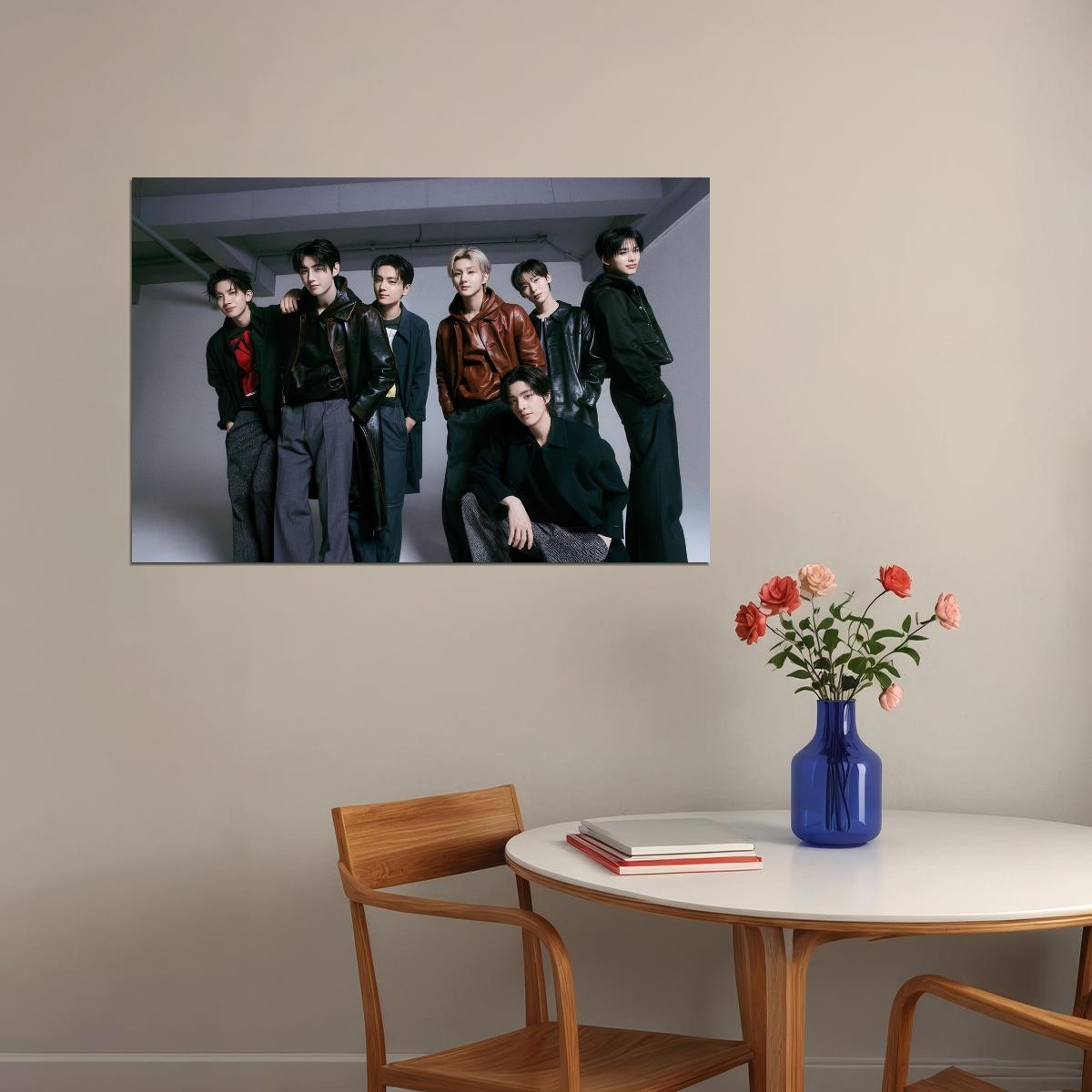 Enhypen Poster Fashion Photo Print K-Pop Home Decor For Living Room Aesthetic Kpop Male Boys Group Boy Band - xonomax