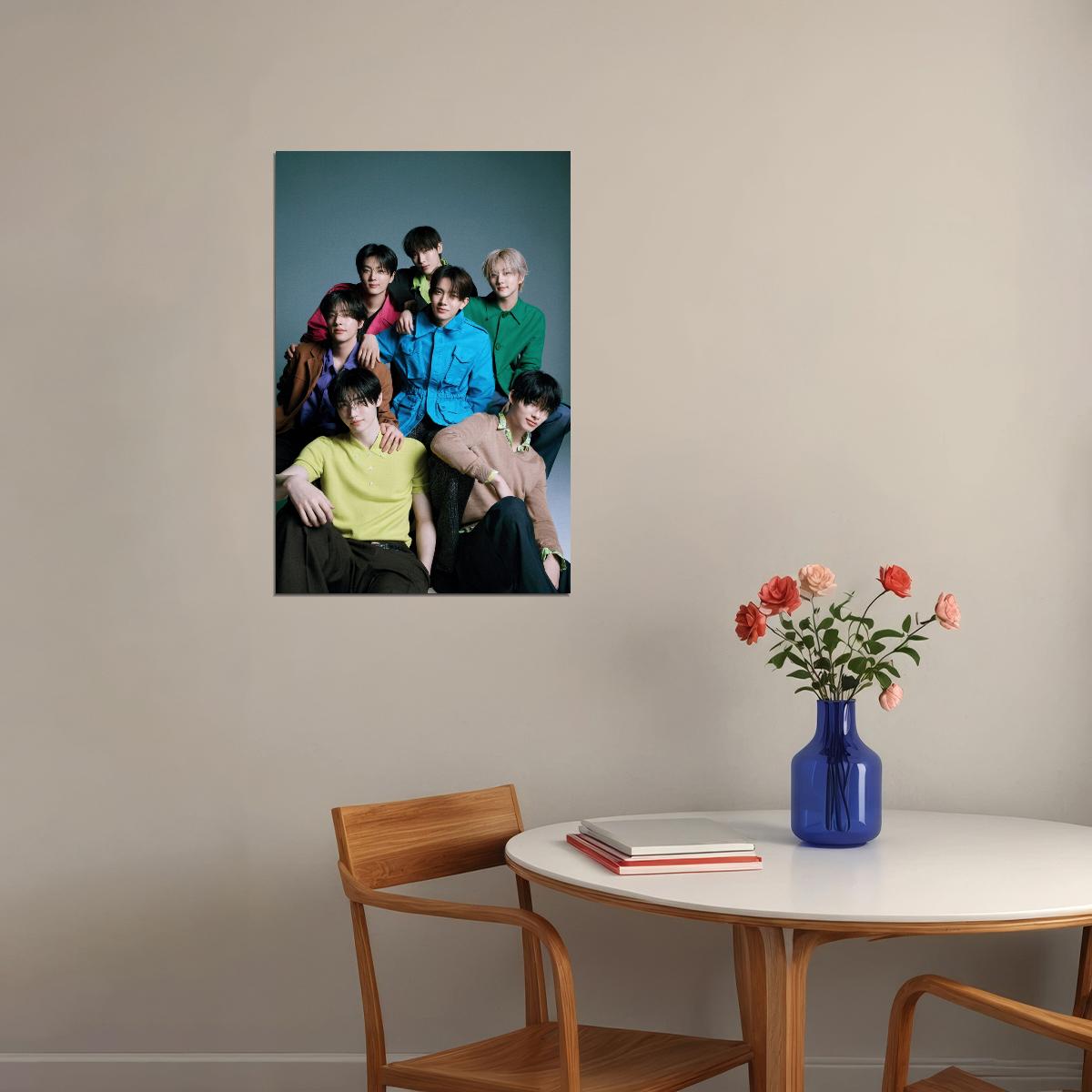 Enhypen Poster Fashion Photo Print K-Pop Home Decor For Living Room Aesthetic Kpop Male Boys Group Boy Band - xonomax