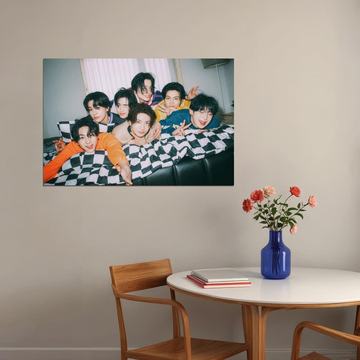 Enhypen Poster Fashion Photo Print K-Pop Home Decor For Living Room Aesthetic Kpop Male Boys Group Boy Band - xonomax