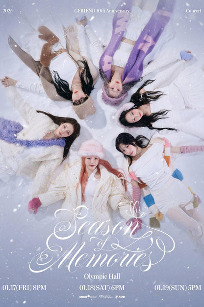Gfriend Poster Season Of Memories Concert Concept Photo Print K-Pop Home Decor For Living Room Aesthetic Kpop Female Girl Group - xonomax