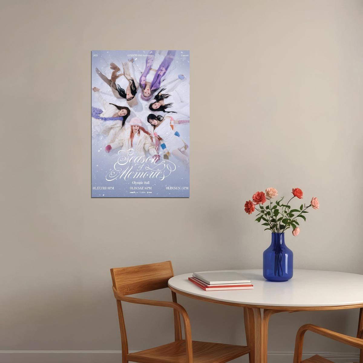 Gfriend Poster Season Of Memories Concert Concept Photo Print K-Pop Home Decor For Living Room Aesthetic Kpop Female Girl Group - xonomax