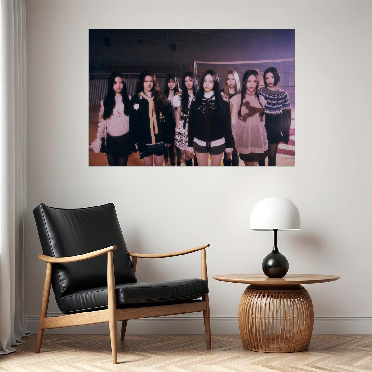 Hearts2hearts Poster The Chase Album Concept Photo Print K-Pop Home Decor For Living Room Aesthetic Kpop Female Girl Group - xonomax