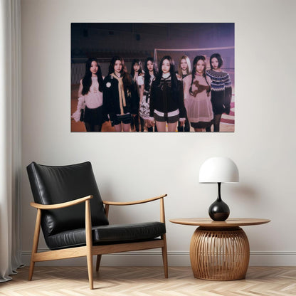 Hearts2hearts Poster The Chase Album Concept Photo Print K-Pop Home Decor For Living Room Aesthetic Kpop Female Girl Group - xonomax
