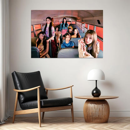 Hearts2hearts Poster The Chase Album Concept Photo Print K-Pop Home Decor For Living Room Aesthetic Kpop Female Girl Group - xonomax