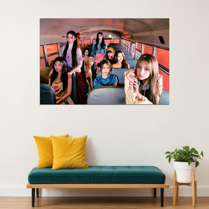 Hearts2hearts Poster The Chase Album Concept Photo Print K-Pop Home Decor For Living Room Aesthetic Kpop Female Girl Group - xonomax