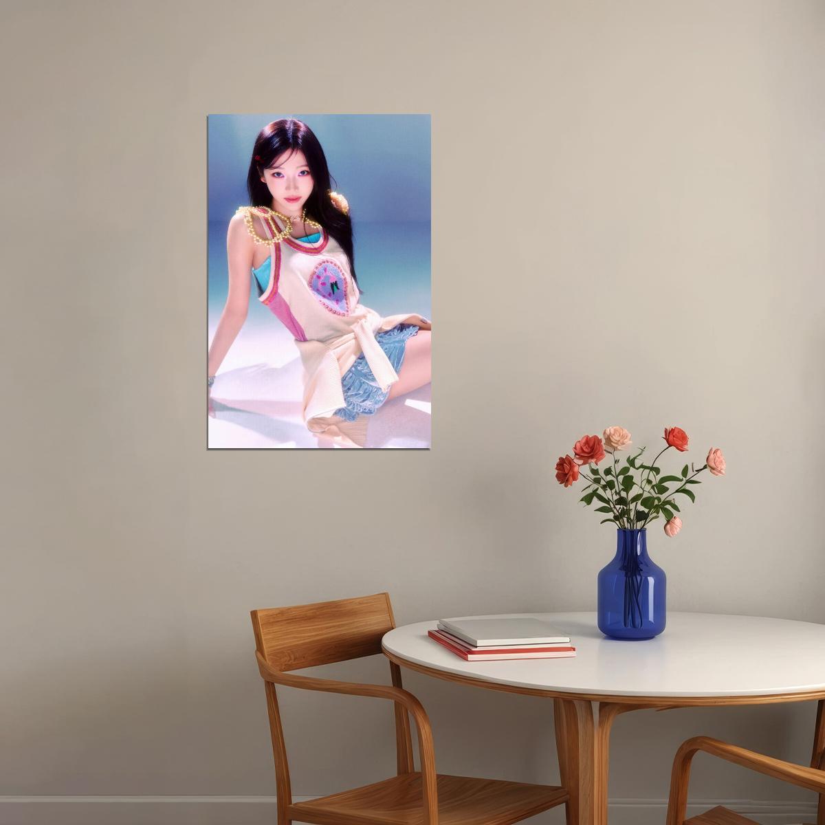 Hearts2hearts Poster The Chase Album Concept Photo Print K-Pop Home Decor For Living Room Aesthetic Kpop Female Girl Group - xonomax