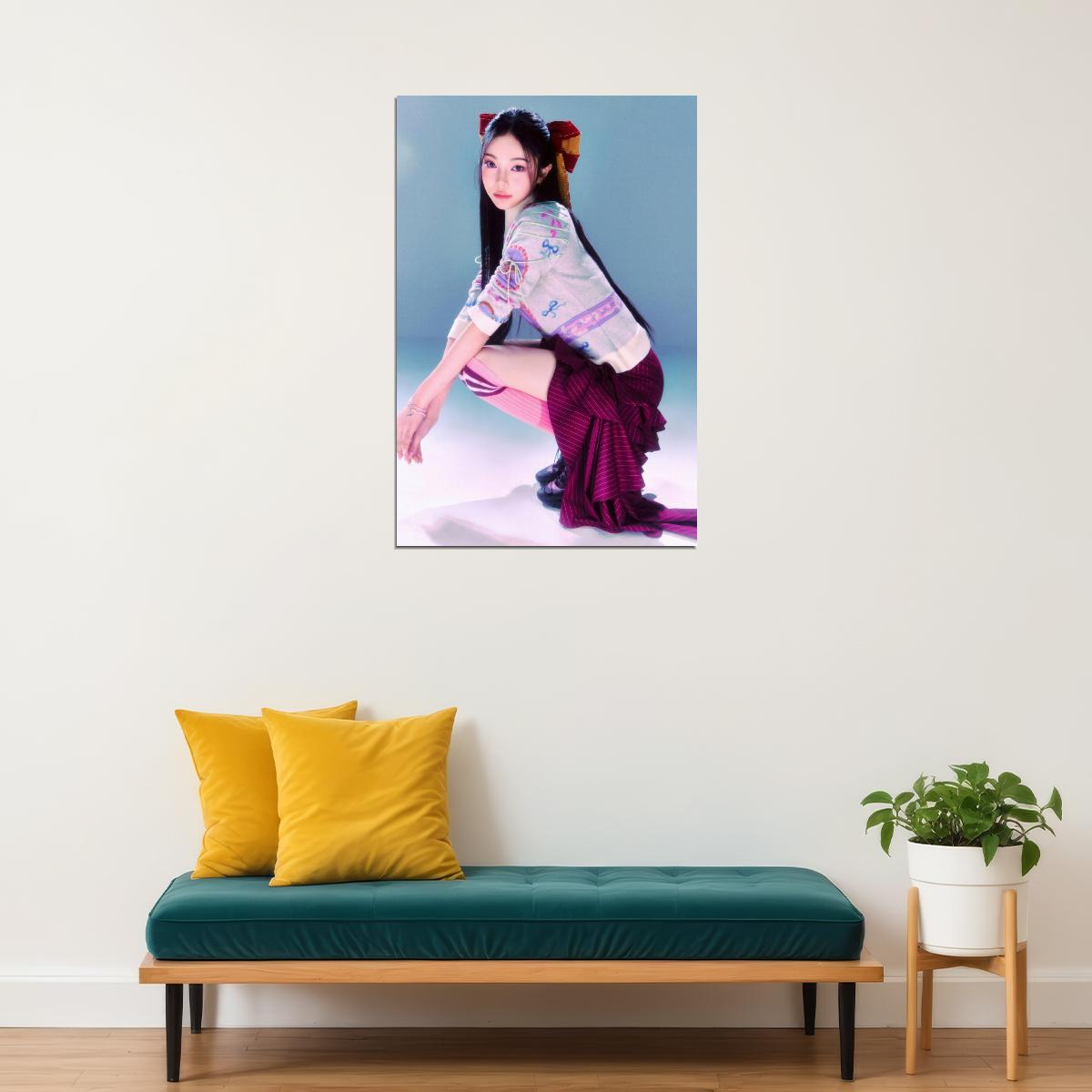Hearts2hearts Poster The Chase Album Concept Photo Print K-Pop Home Decor For Living Room Aesthetic Kpop Female Girl Group - xonomax