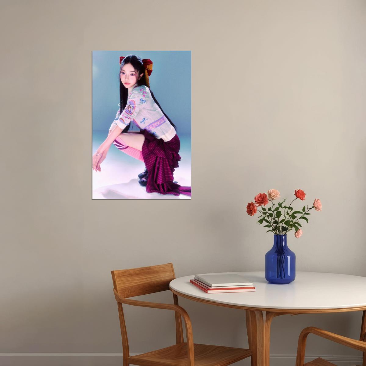 Hearts2hearts Poster The Chase Album Concept Photo Print K-Pop Home Decor For Living Room Aesthetic Kpop Female Girl Group - xonomax