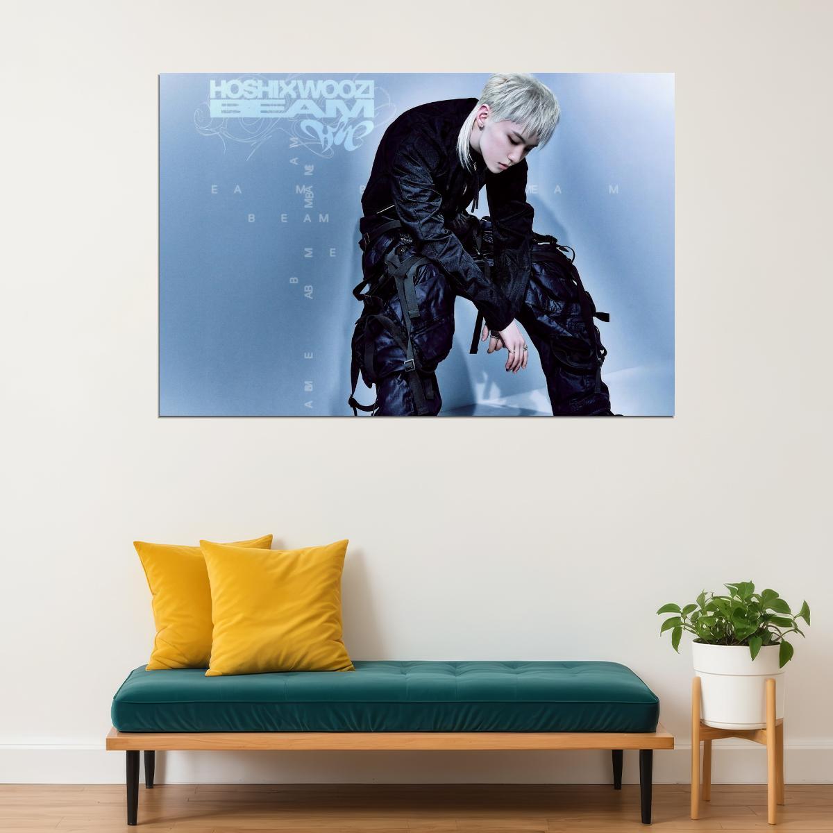 Hoshi X Woozi Poster Hoshi BEAM Album Concept Photo Print K-Pop Home Decor For Living Room Aesthetic Kpop Male Boys Group Boy Band - xonomax