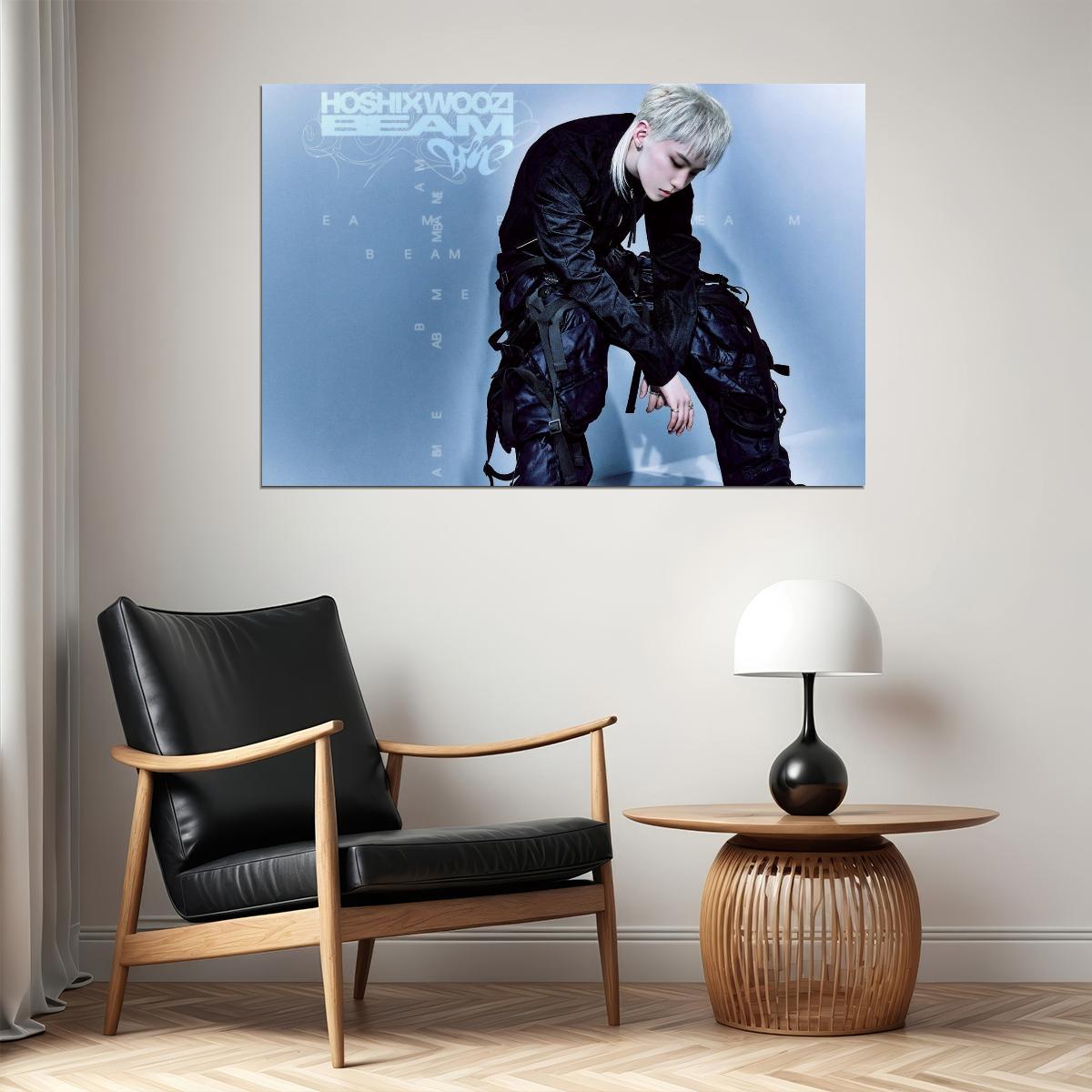 Hoshi X Woozi Poster Hoshi BEAM Album Concept Photo Print K-Pop Home Decor For Living Room Aesthetic Kpop Male Boys Group Boy Band - xonomax