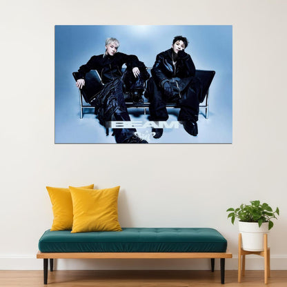 Hoshi X Woozi Poster BEAM Album Concept Photo Print K-Pop Home Decor For Living Room Aesthetic Kpop Male Boys Group Boy Band - xonomax