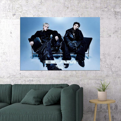 Hoshi X Woozi Poster BEAM Album Concept Photo Print K-Pop Home Decor For Living Room Aesthetic Kpop Male Boys Group Boy Band - xonomax