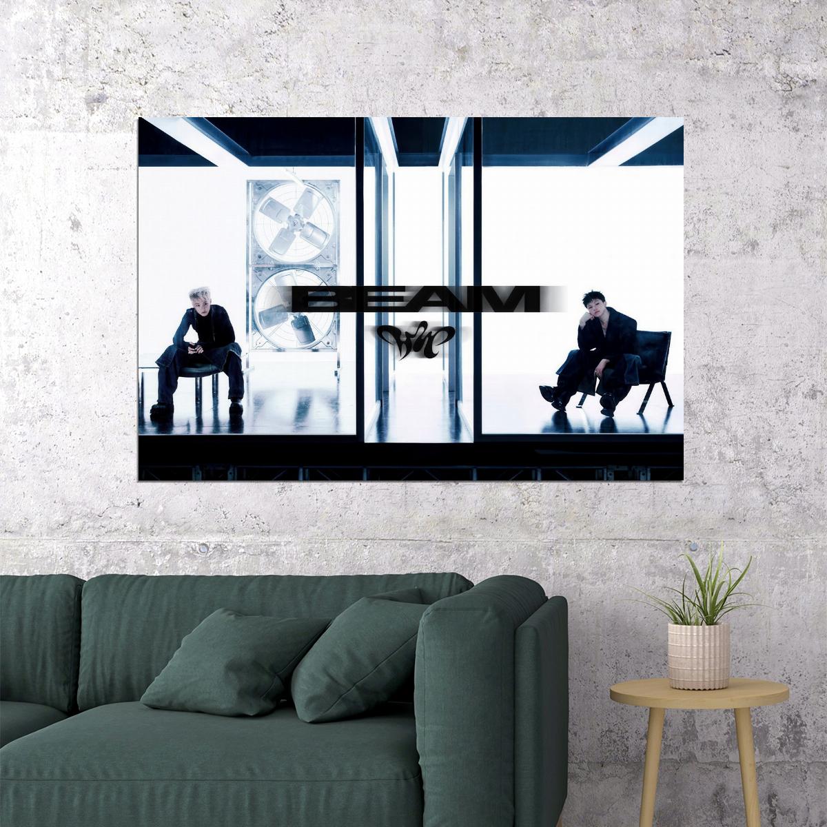 Hoshi X Woozi Poster BEAM Album Concept Photo Print K-Pop Home Decor For Living Room Aesthetic Kpop Male Boys Group Boy Band - xonomax