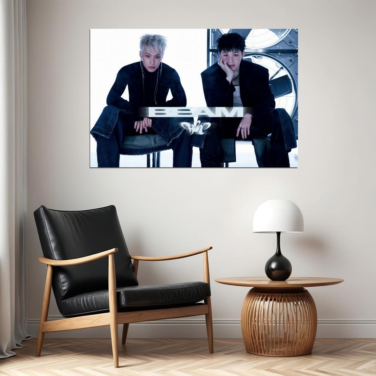Hoshi X Woozi Poster BEAM Album Concept Photo Print K-Pop Home Decor For Living Room Aesthetic Kpop Male Boys Group Boy Band - xonomax