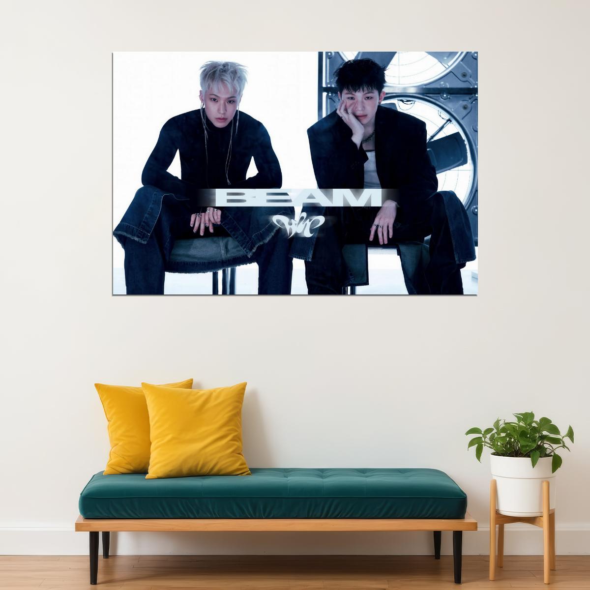 Hoshi X Woozi Poster BEAM Album Concept Photo Print K-Pop Home Decor For Living Room Aesthetic Kpop Male Boys Group Boy Band - xonomax