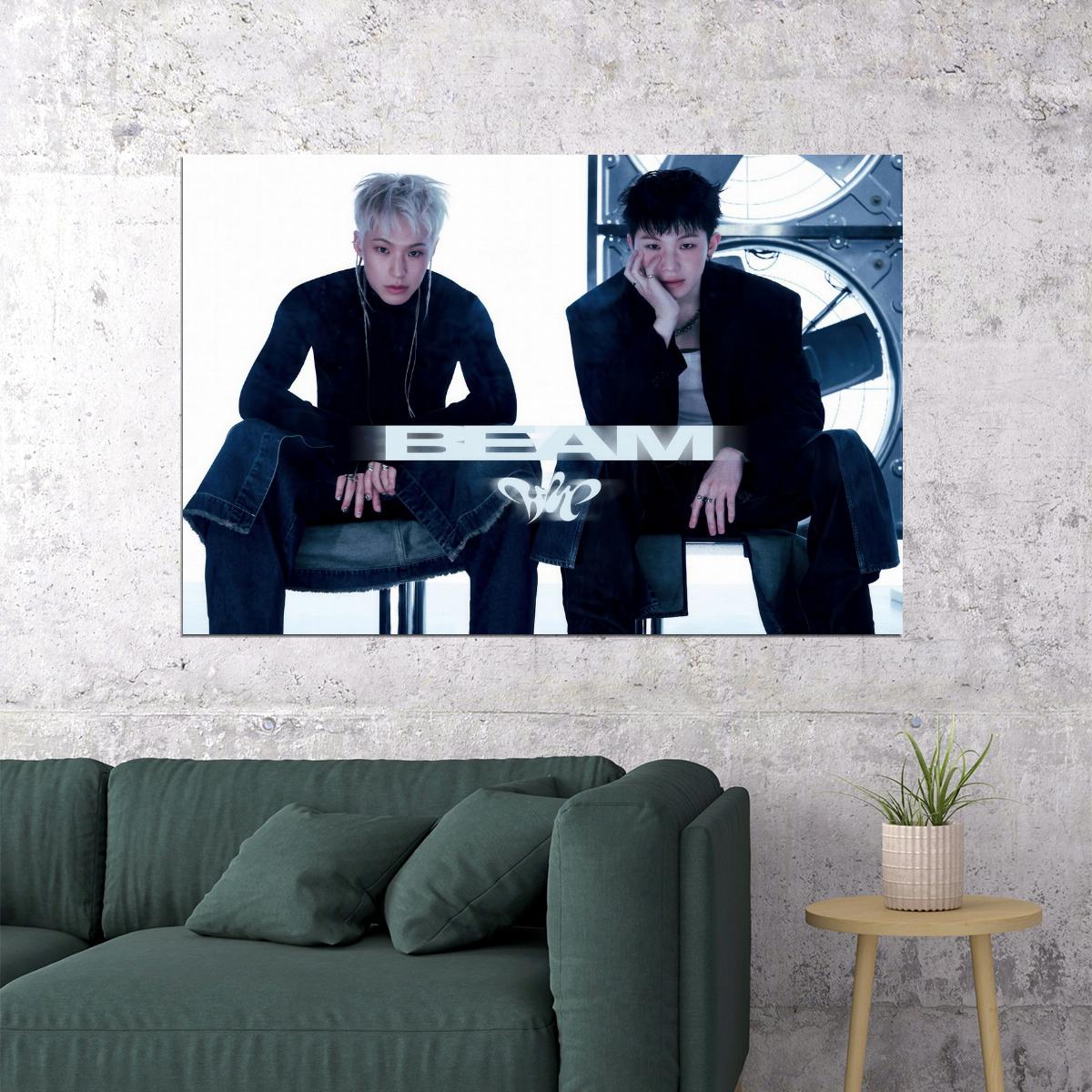 Hoshi X Woozi Poster BEAM Album Concept Photo Print K-Pop Home Decor For Living Room Aesthetic Kpop Male Boys Group Boy Band - xonomax