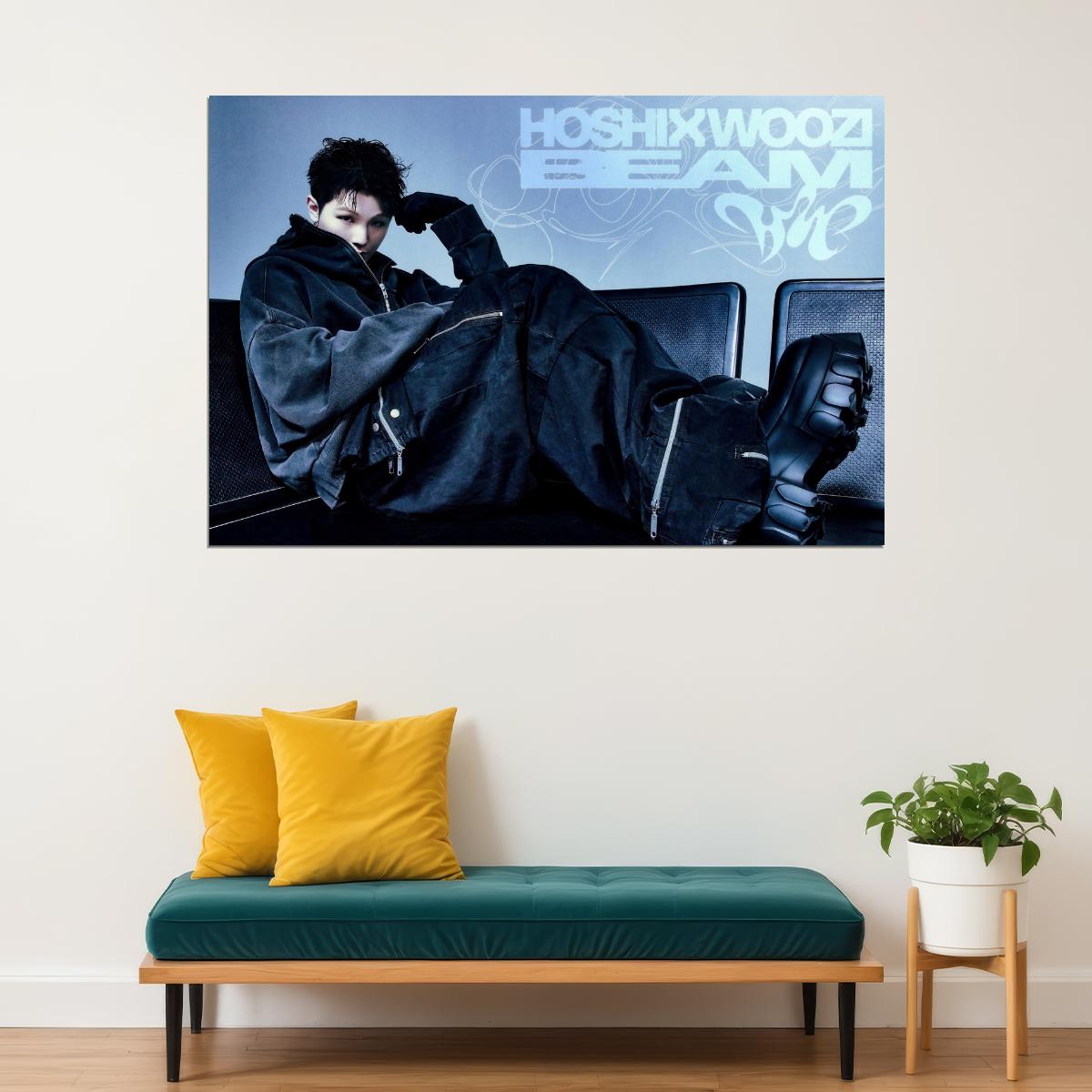 Hoshi X Woozi Poster Woozi BEAM Album Concept Photo Print K-Pop Home Decor For Living Room Aesthetic Kpop Male Boys Group Boy Band - xonomax