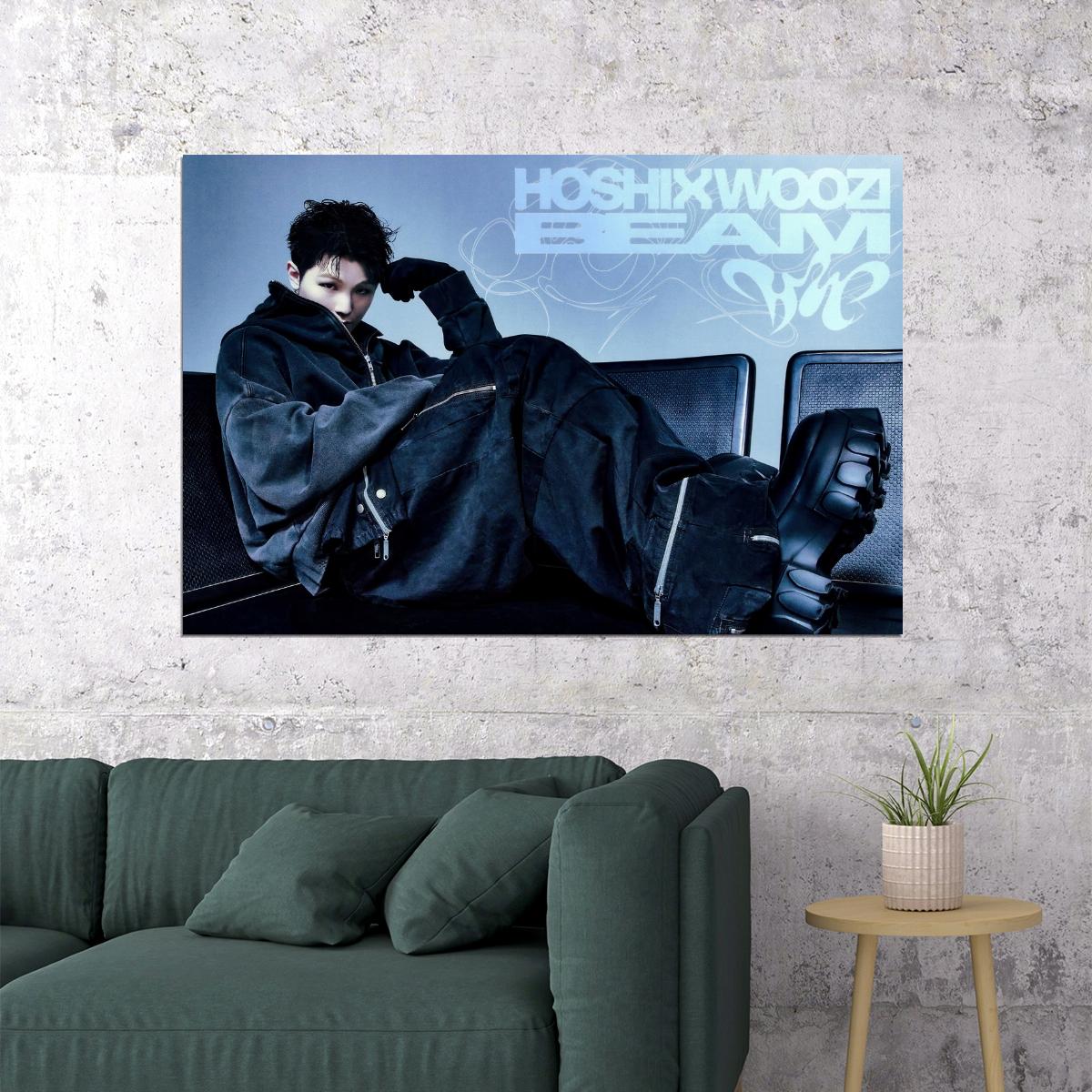 Hoshi X Woozi Poster Woozi BEAM Album Concept Photo Print K-Pop Home Decor For Living Room Aesthetic Kpop Male Boys Group Boy Band - xonomax