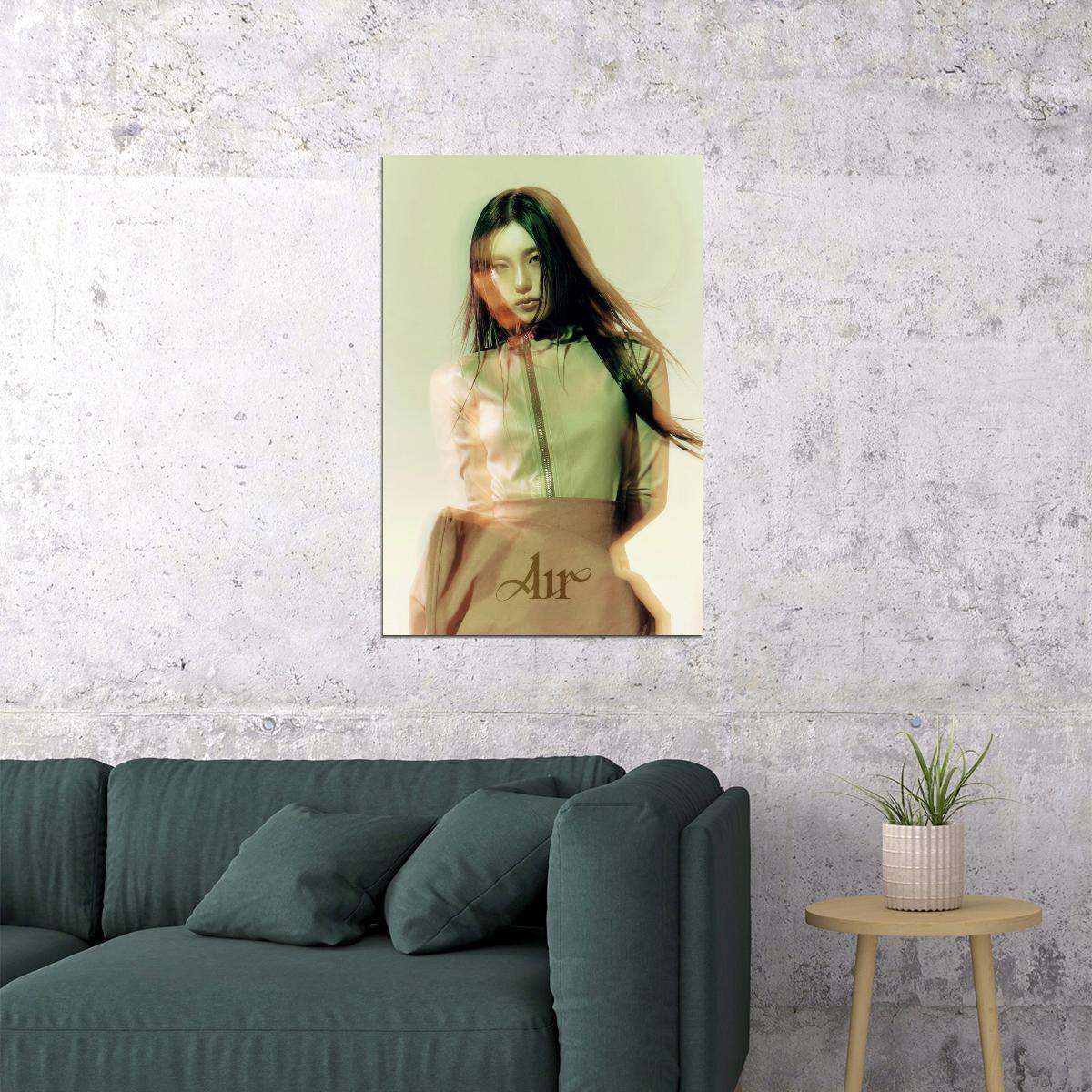 Itzy Yeji Poster Air Album Concept Photo Print K-Pop Home Decor For Living Room Aesthetic Kpop Female Girl Group - xonomax