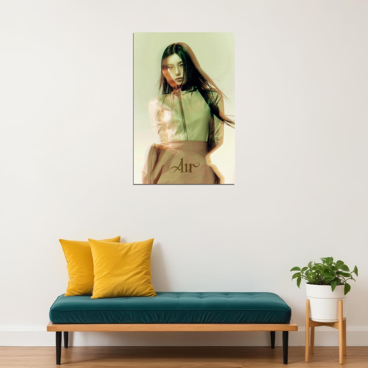 Itzy Yeji Poster Air Album Concept Photo Print K-Pop Home Decor For Living Room Aesthetic Kpop Female Girl Group - xonomax