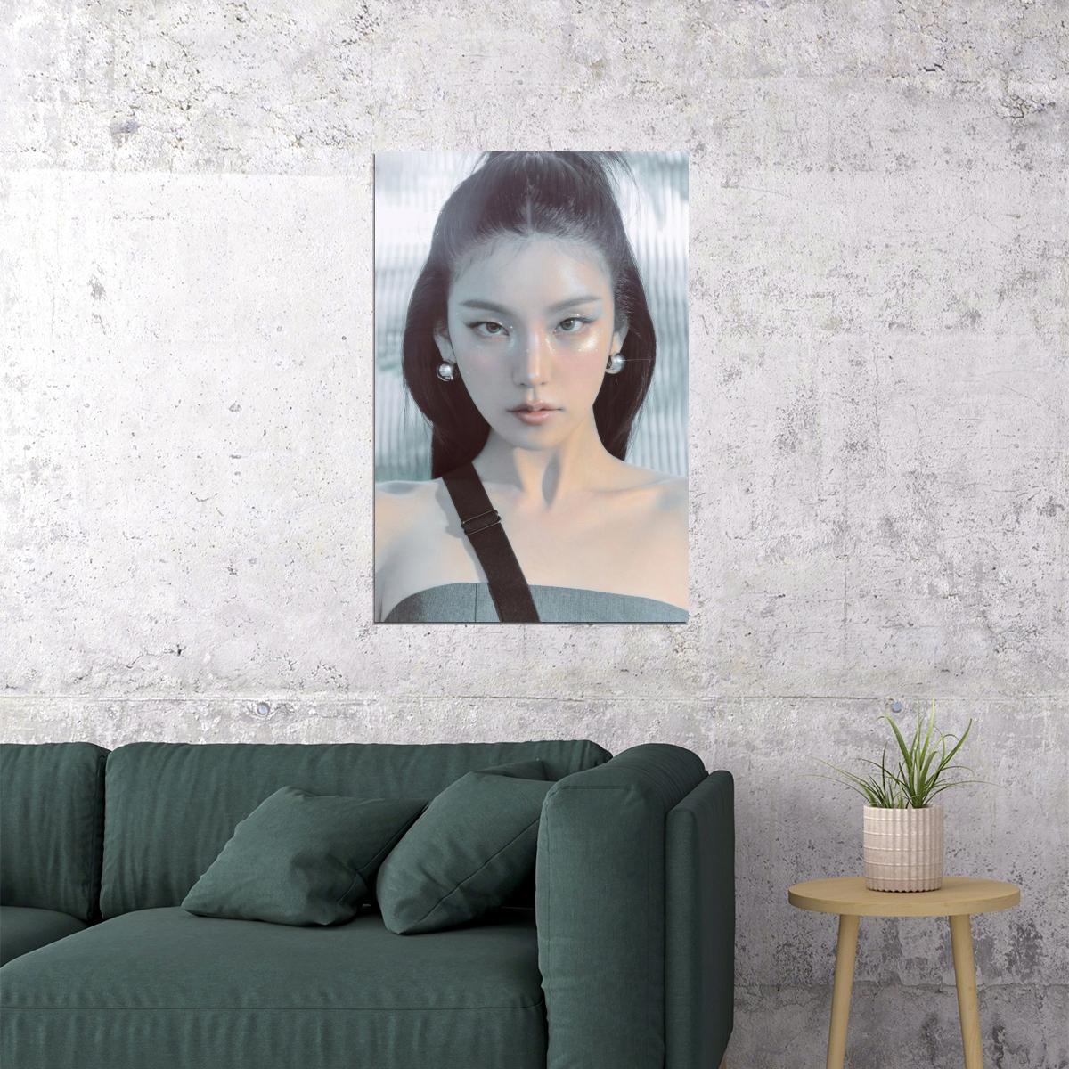 Itzy Yeji Poster Air Album Concept Photo Print K-Pop Home Decor For Living Room Aesthetic Kpop Female Girl Group - xonomax