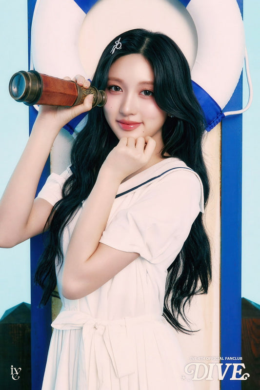 Ive Gaeul Poster 4th Fanclub Dive Into Ive Concept Photo Print K-Pop Home Decor For Living Room Aesthetic Kpop Female Girl Group - xonomax