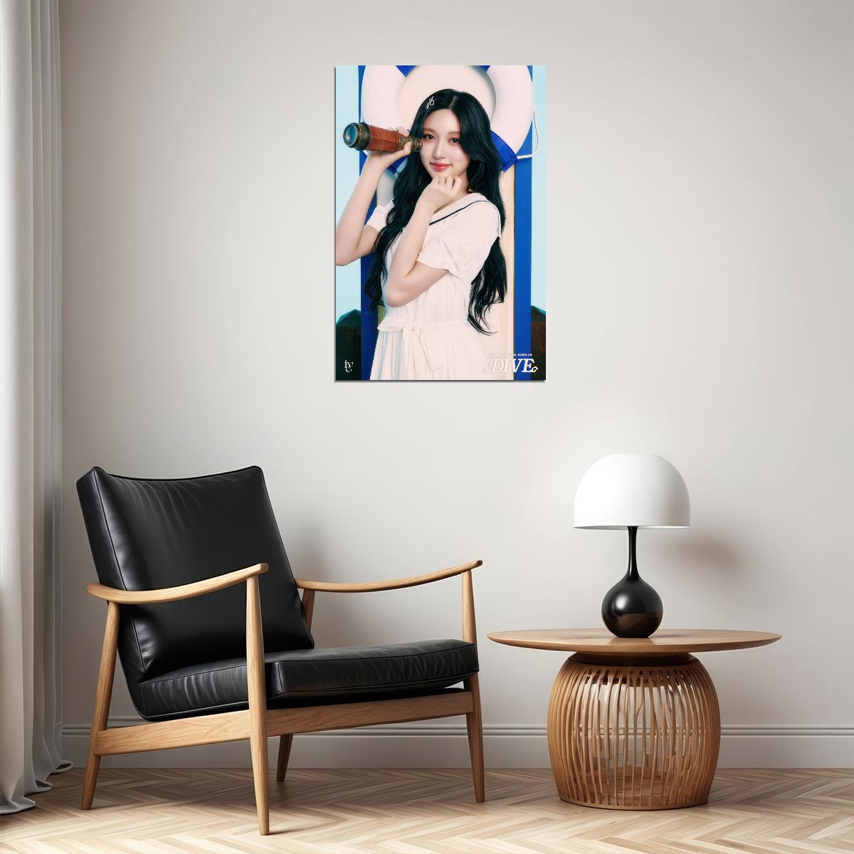 Ive Gaeul Poster 4th Fanclub Dive Into Ive Concept Photo Print K-Pop Home Decor For Living Room Aesthetic Kpop Female Girl Group - xonomax