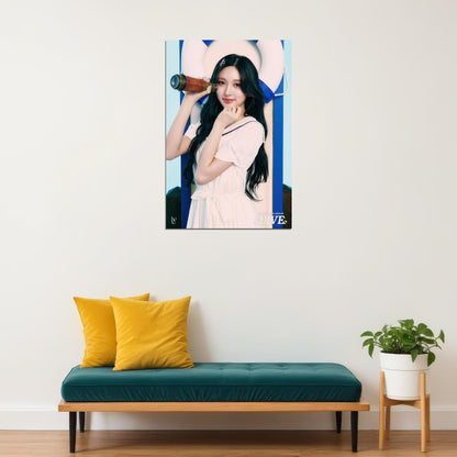 Ive Gaeul Poster 4th Fanclub Dive Into Ive Concept Photo Print K-Pop Home Decor For Living Room Aesthetic Kpop Female Girl Group - xonomax