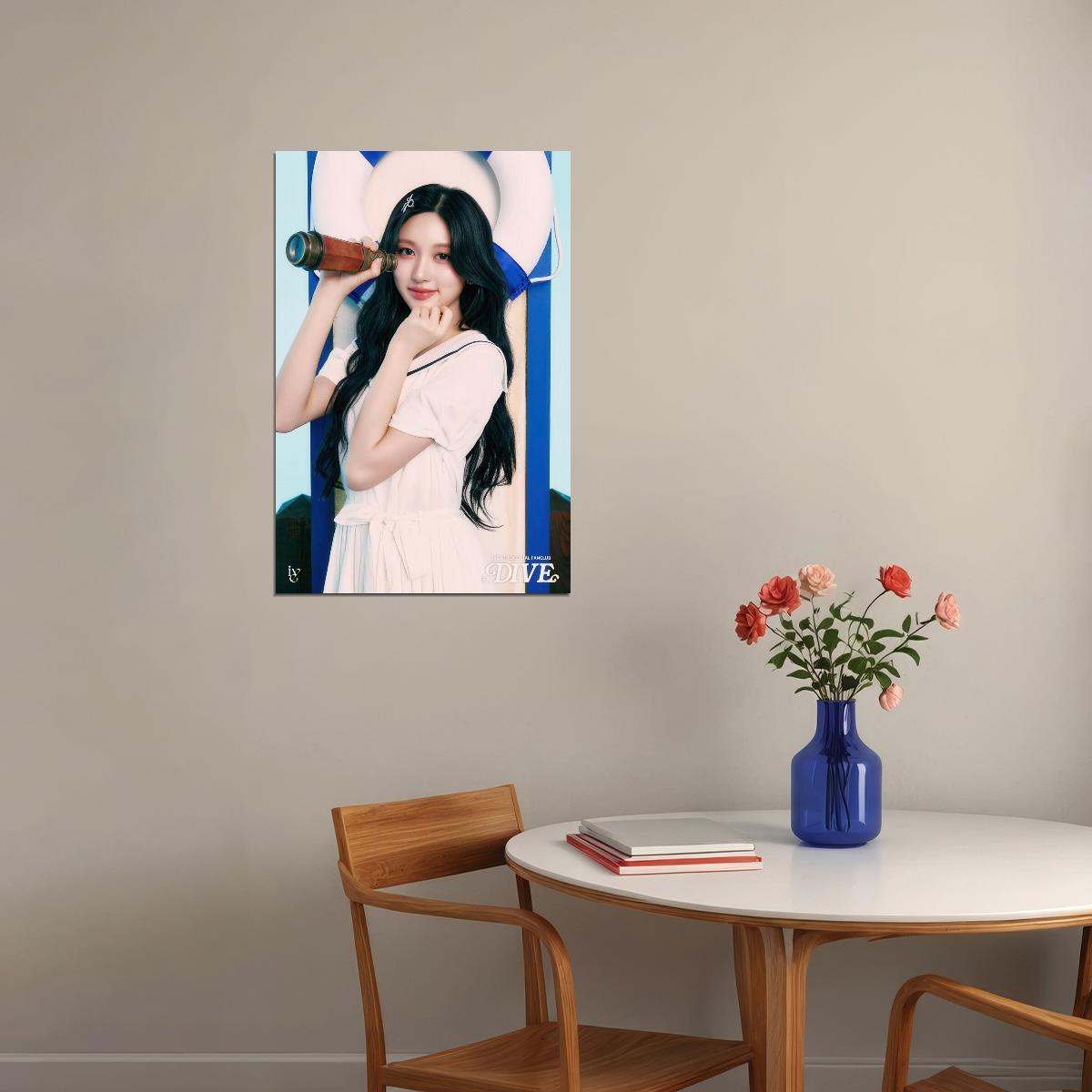 Ive Gaeul Poster 4th Fanclub Dive Into Ive Concept Photo Print K-Pop Home Decor For Living Room Aesthetic Kpop Female Girl Group - xonomax