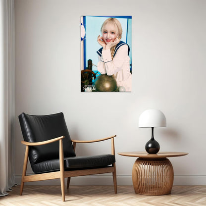 Ive Liz Poster 4th Fanclub Dive Into Ive Concept Photo Print K-Pop Home Decor For Living Room Aesthetic Kpop Female Girl Group - xonomax