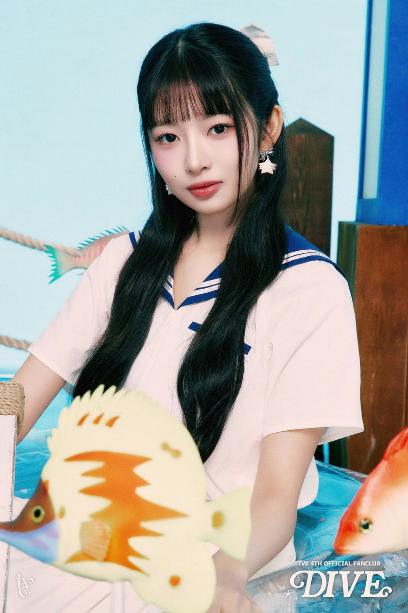 Ive Rei Poster 4th Fanclub Dive Into Ive Concept Photo Print K-Pop Home Decor For Living Room Aesthetic Kpop Female Girl Group - xonomax