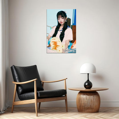 Ive Rei Poster 4th Fanclub Dive Into Ive Concept Photo Print K-Pop Home Decor For Living Room Aesthetic Kpop Female Girl Group - xonomax