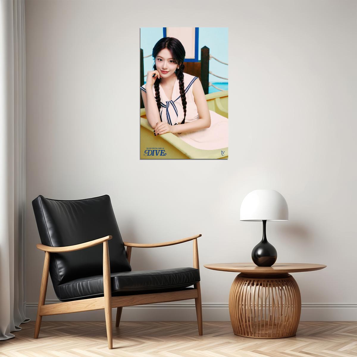 Ive Anyujin Poster 4th Fanclub Dive Into Ive Concept Photo Print K-Pop Home Decor For Living Room Aesthetic Kpop Female Girl Group - xonomax