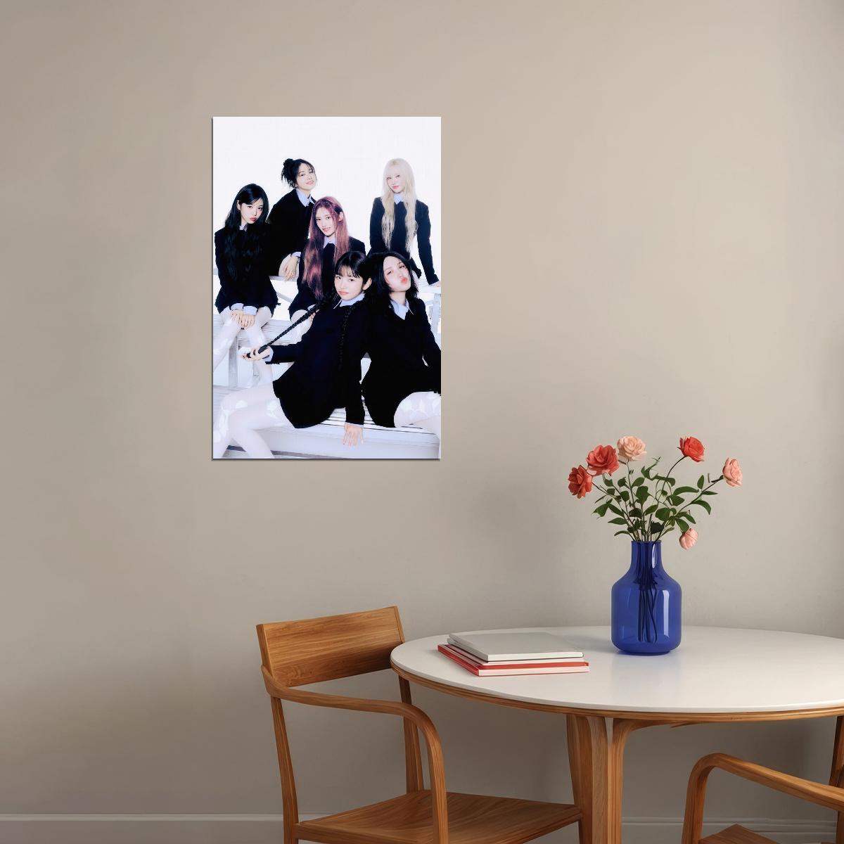 Ive Group Poster Empathy Album Concept Photo Print K-Pop Home Decor For Living Room Aesthetic Kpop Female Girl Group - xonomax