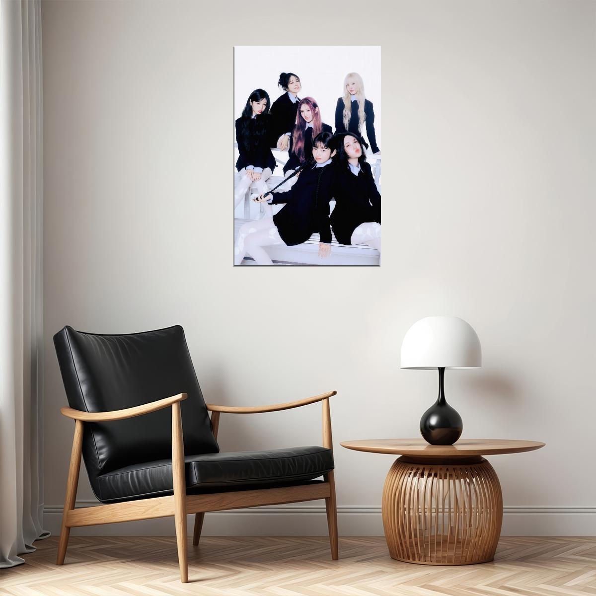 Ive Group Poster Empathy Album Concept Photo Print K-Pop Home Decor For Living Room Aesthetic Kpop Female Girl Group - xonomax