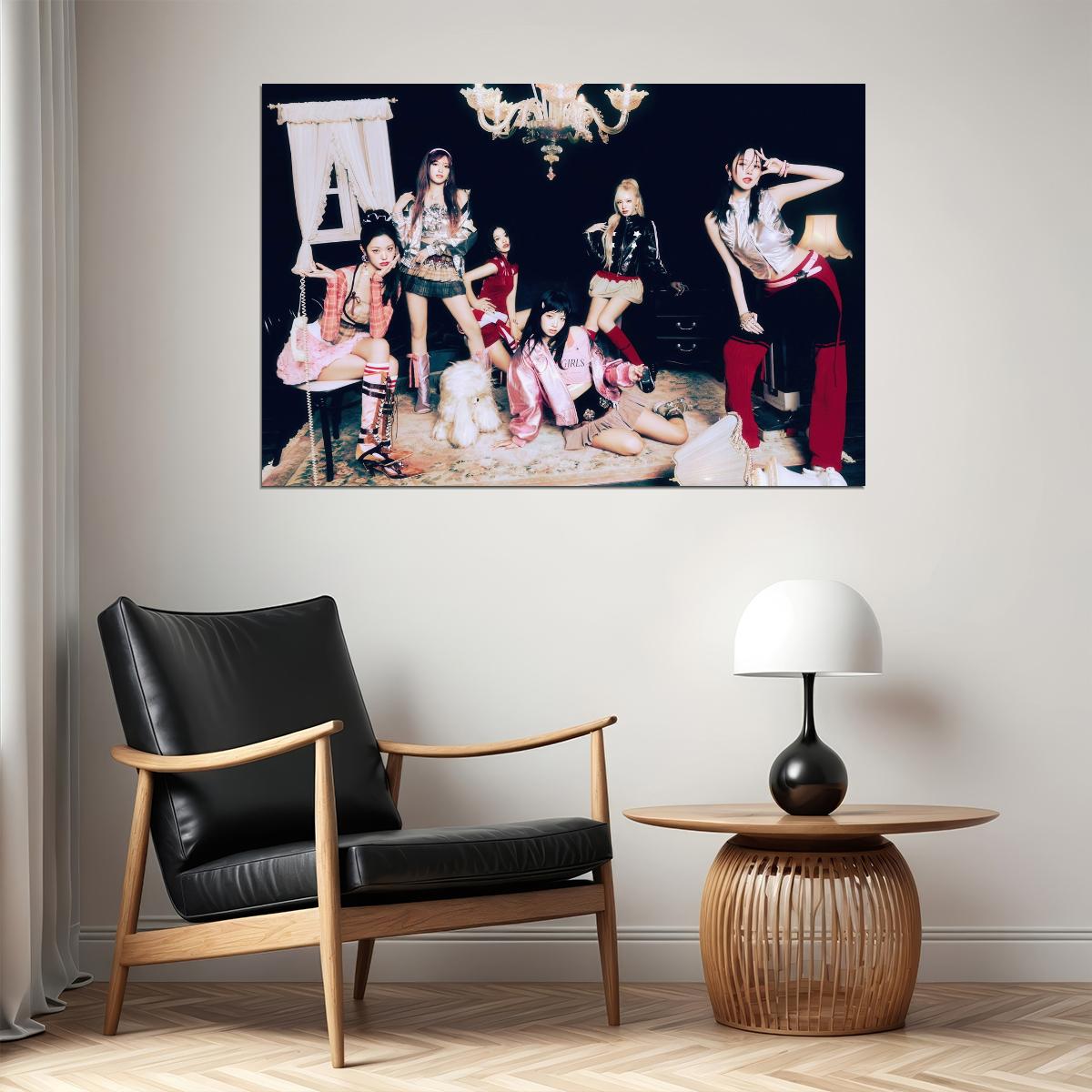 Ive Poster Empathy Album Concept Photo Print K-Pop Home Decor For Living Room Aesthetic Kpop Female Girl Group - xonomax