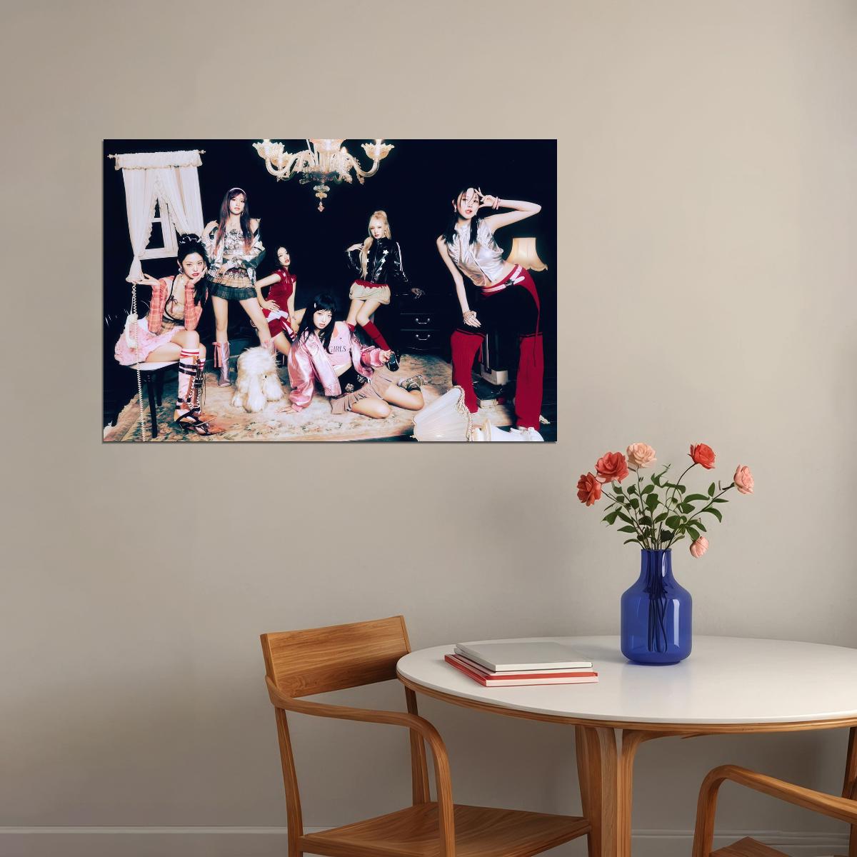 Ive Poster Empathy Album Concept Photo Print K-Pop Home Decor For Living Room Aesthetic Kpop Female Girl Group - xonomax