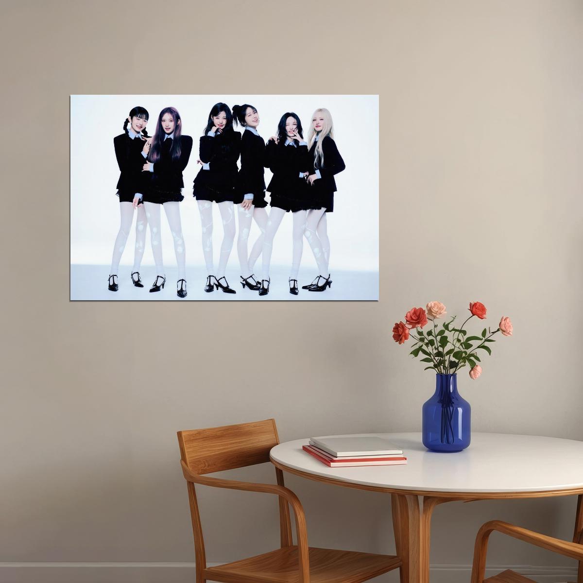 Ive Group Poster Empathy Album Concept Photo Print K-Pop Home Decor For Living Room Aesthetic Kpop Female Girl Group - xonomax