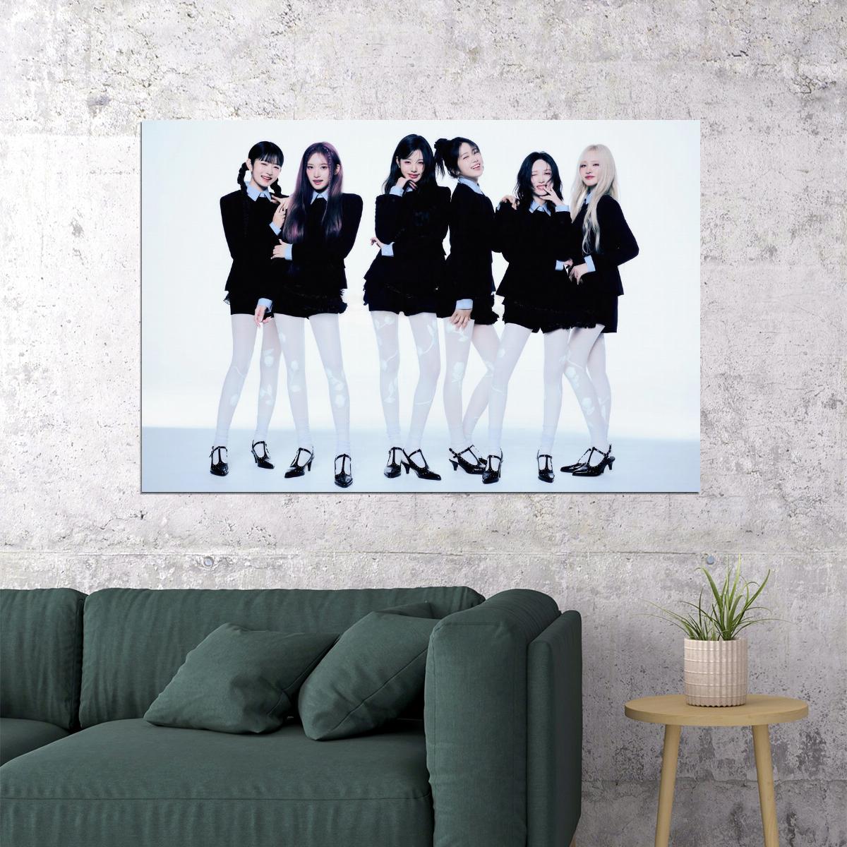 Ive Group Poster Empathy Album Concept Photo Print K-Pop Home Decor For Living Room Aesthetic Kpop Female Girl Group - xonomax